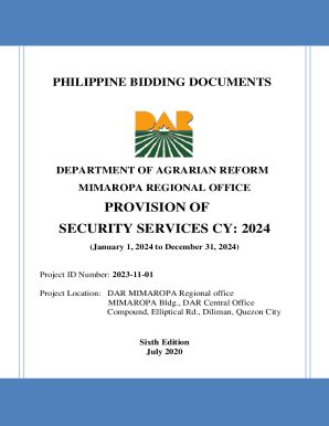 Notice of Award – Provision of Security Services for CY 2024.